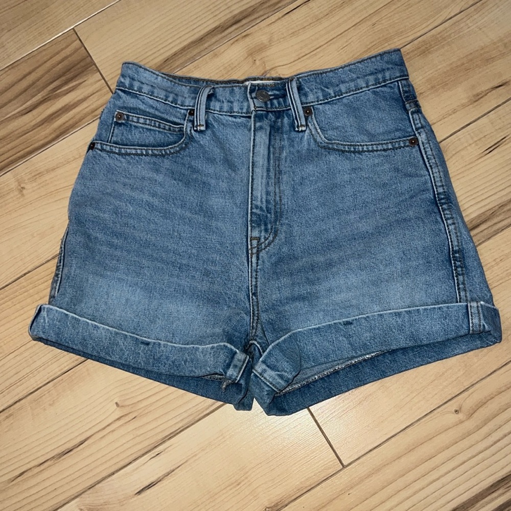 Gap super high rise denim shorts
